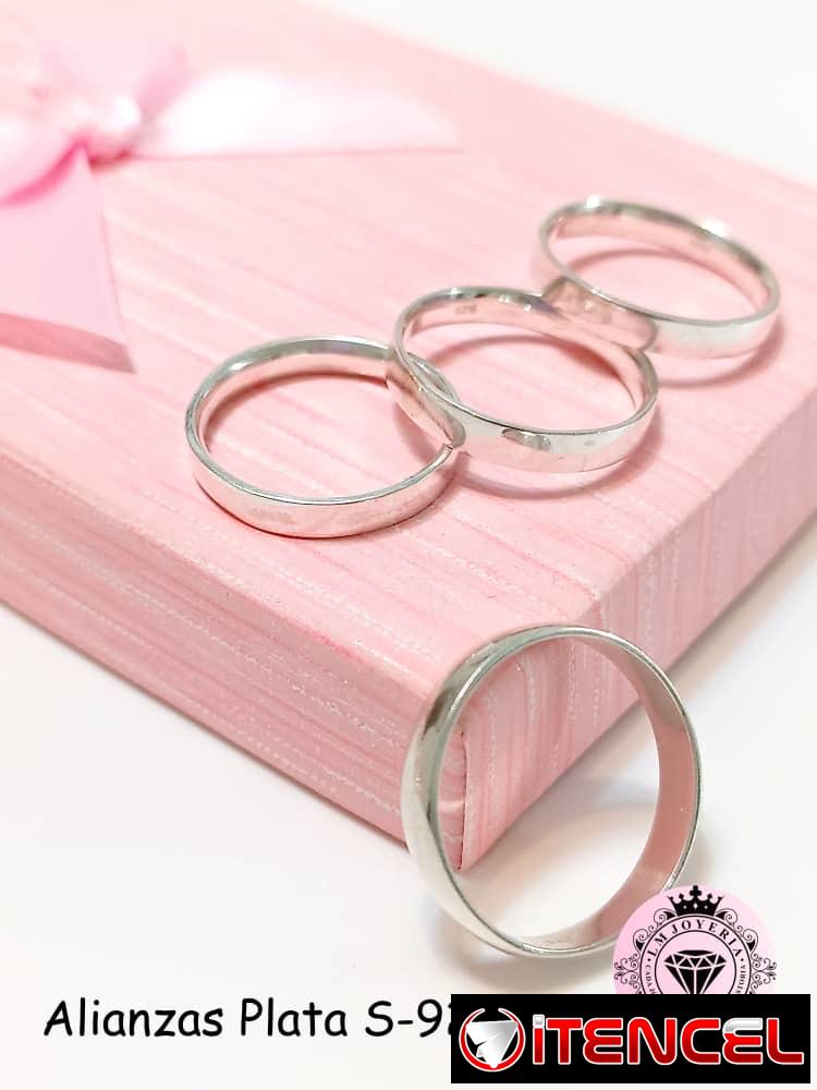 Alianzas Plata S-925. LM joyería.