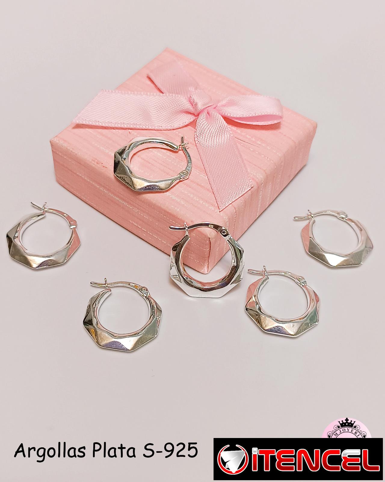 Argollas de Plata S-925. LM joyería.