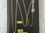 Cadenas original 10k largas macizas con dijes , 1.96gr y 3.57gr