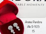 Aretes Pandora S-925. LM joyería