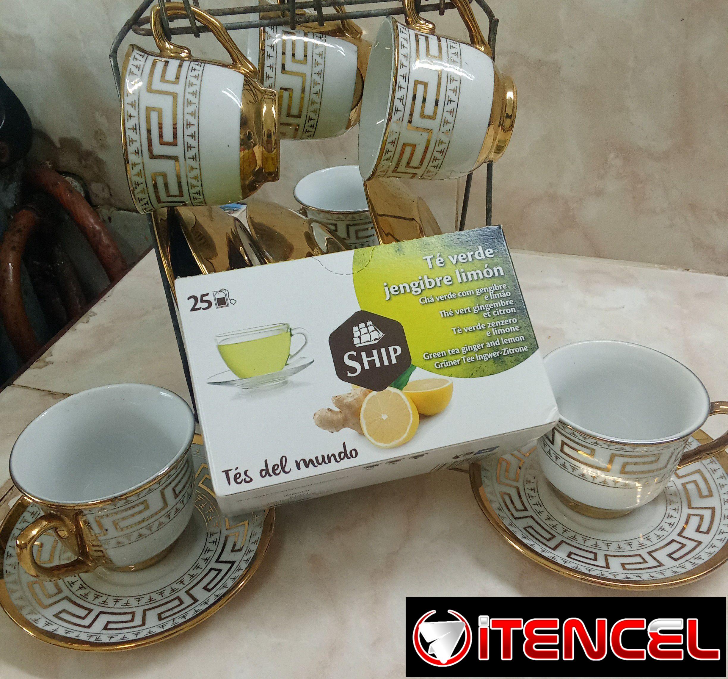 Té verde de jengibre con limón 🍋/ aceite de oliva 🫒 1 L