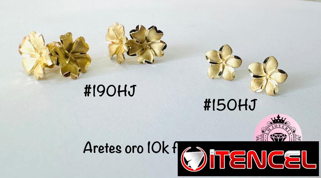 Aretes originales Oro10k. LM joyería. Van Cleef, Nuditos y otros