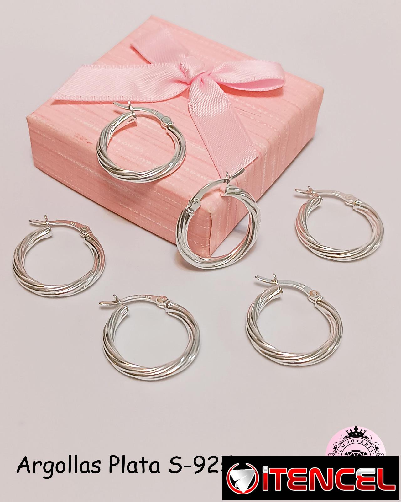 Argollas de Plata S-925. LM joyería.