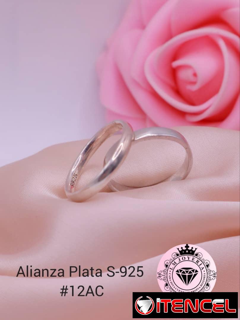 Alianzas Plata S-925. LM joyería.