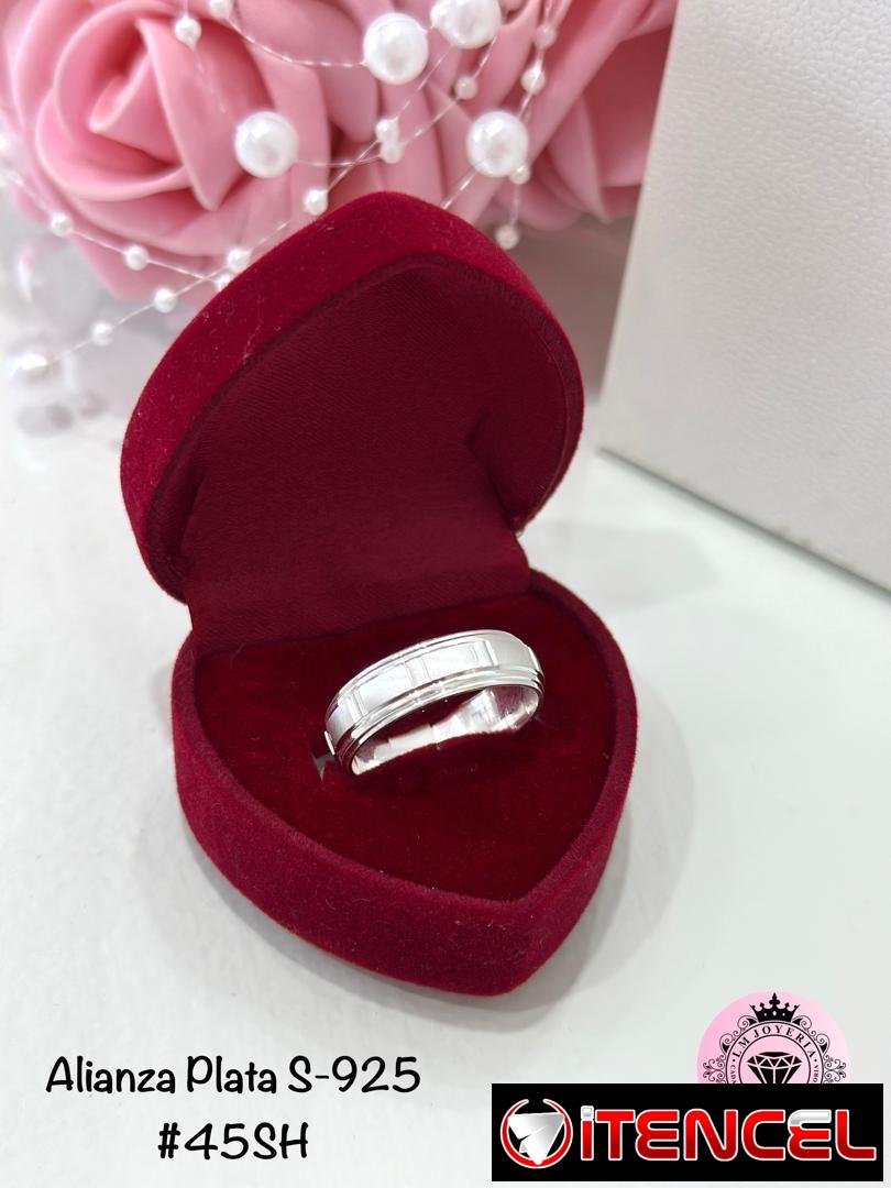 Alianzas Plata S-925. LM joyería.