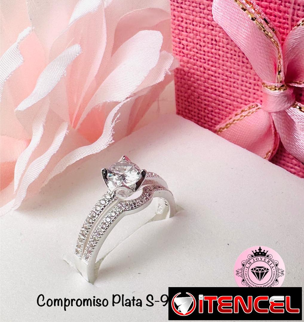 Anillos de compromiso en Plata S-925. LM joyería.