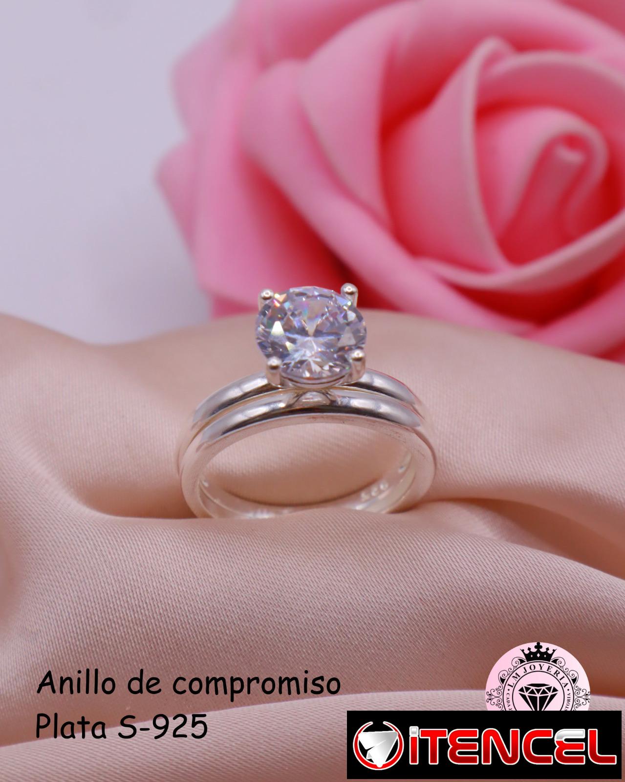 Anillos de compromiso en Plata S-925. LM joyería.