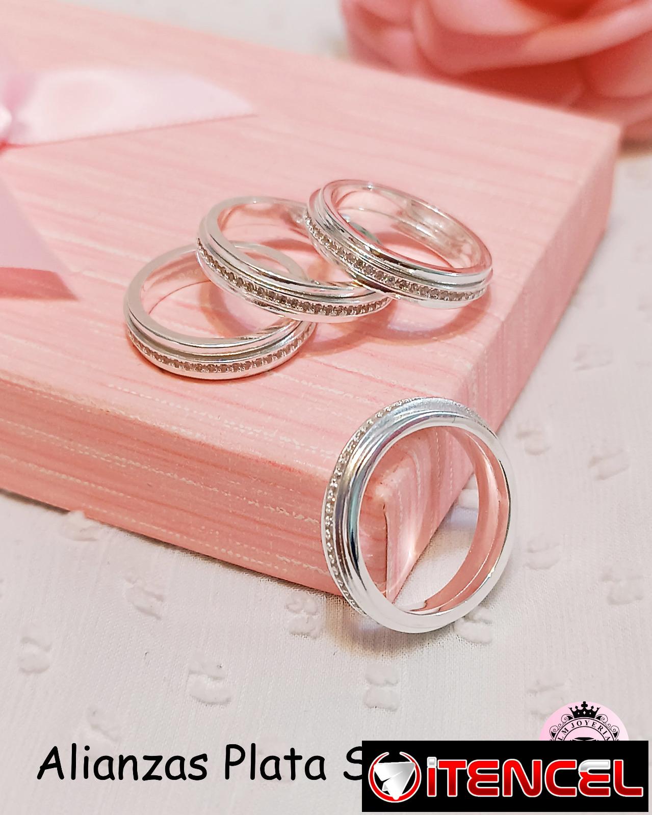 Alianzas Plata S-925. LM joyería.