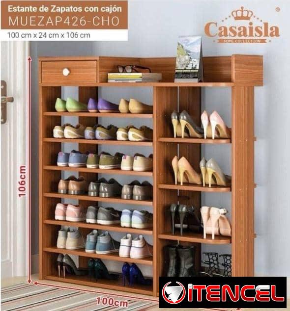 👟Zapateras de madera PVC