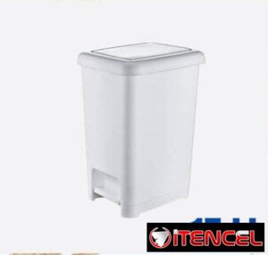 🗑️Cestos de pedal para basura 15 litros ✅Solo blanco 🏷️6000
