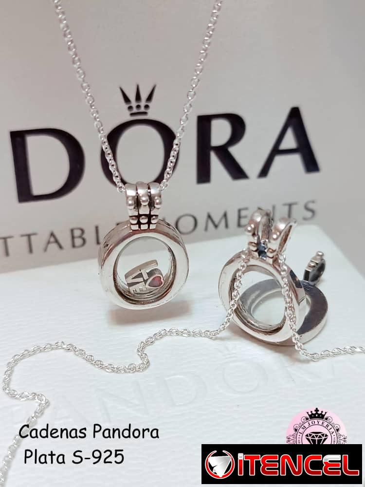 Cadenas Pandora plata S-925. LM joyería.