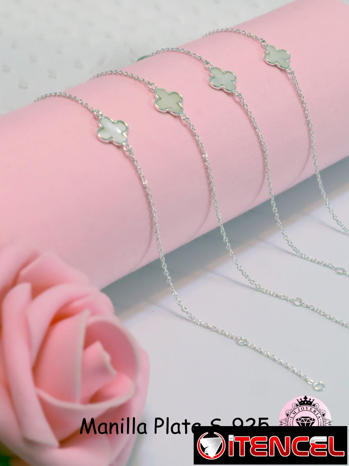 Manillas Van Cleef en Plata S-925. LM joyería. Garantía y comprobante de venta