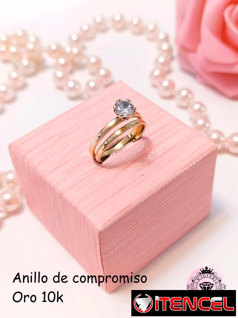 Anillos de compromiso Oro 10k. LM joyería.