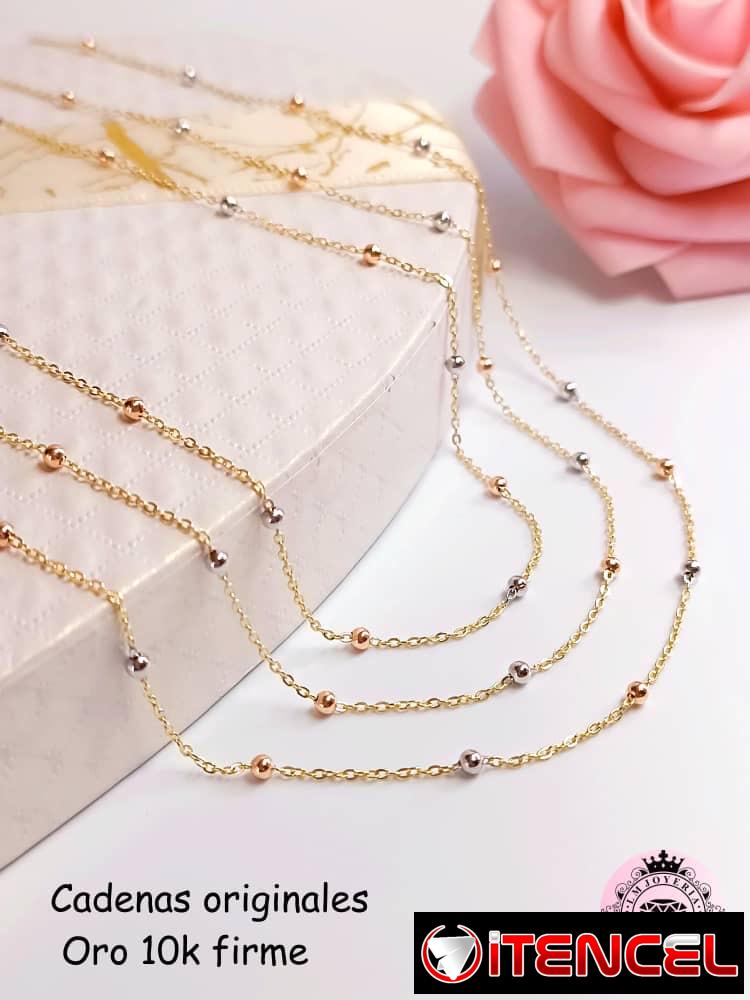 Cadenas originales Oro10K. LM joyería