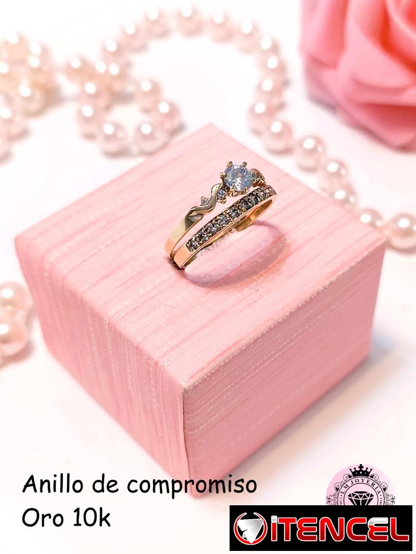 Anillos de compromiso Oro 10k. LM joyería.