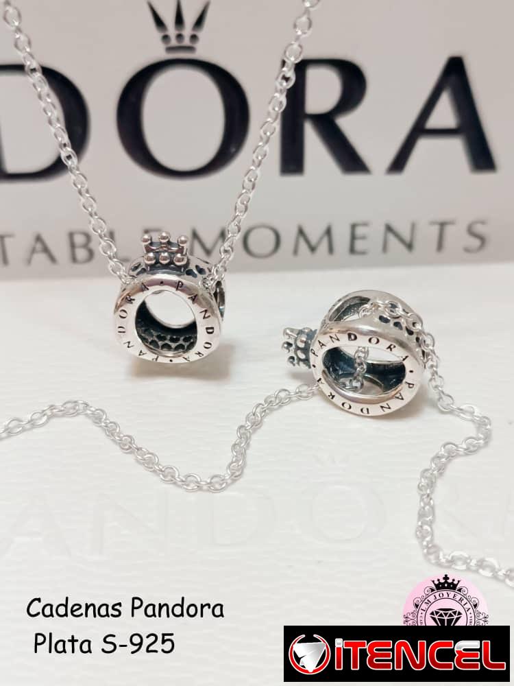 Cadenas Pandora plata S-925. LM joyería.