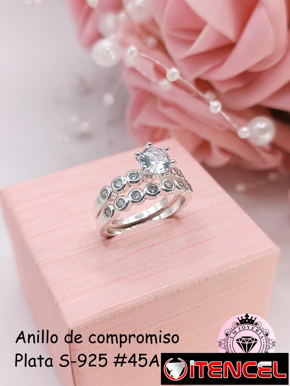 Anillos de compromiso en Plata S-925. LM joyería.