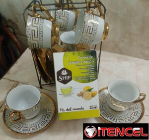Té verde de jengibre con limón/aceite de oliva 1L