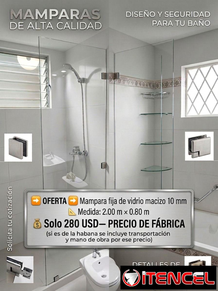 Mamparas para baños. Oferta irresistible