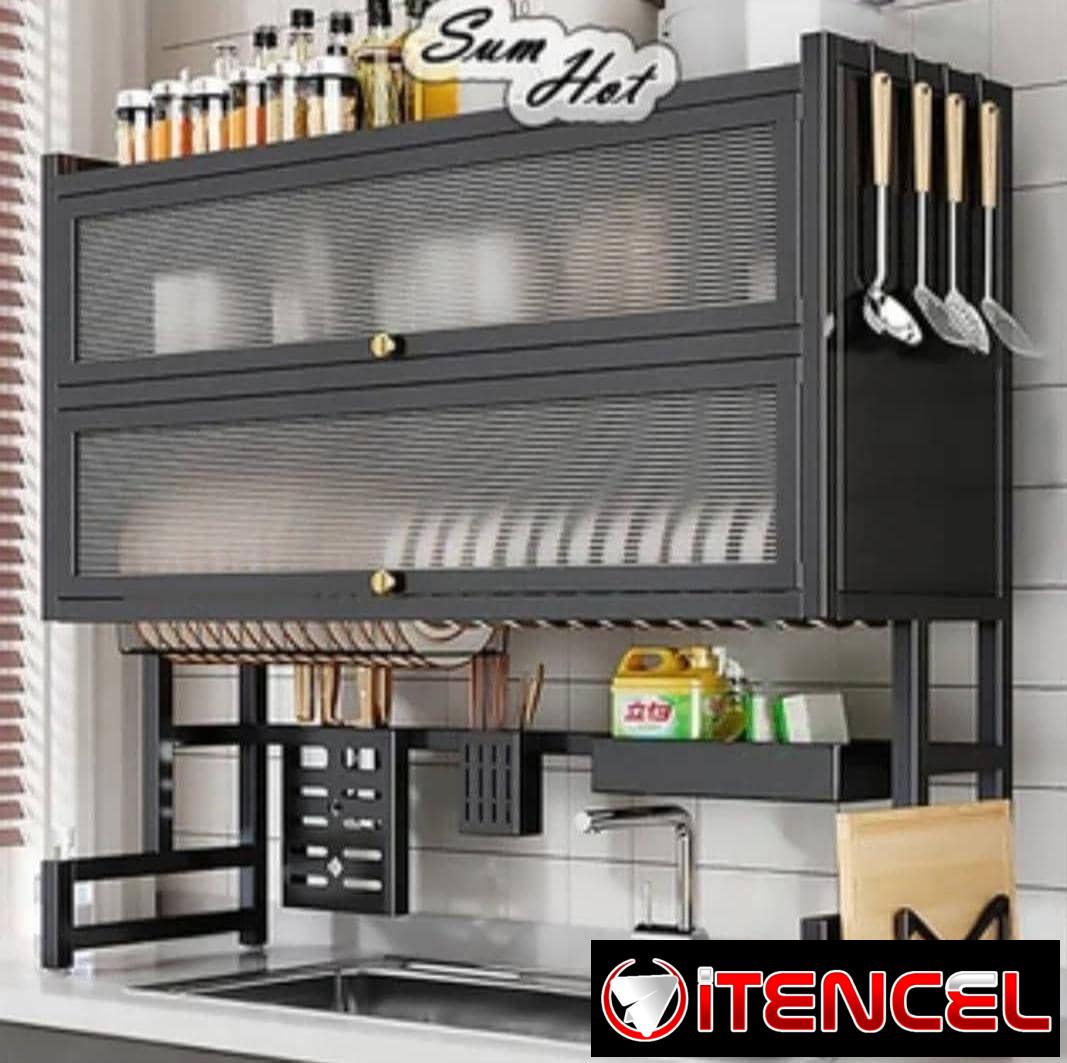 Platero escurridor altamente duradero y resistente al agua con doble closet
