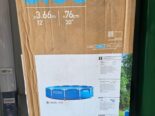 Piscina redonda nueva en caja