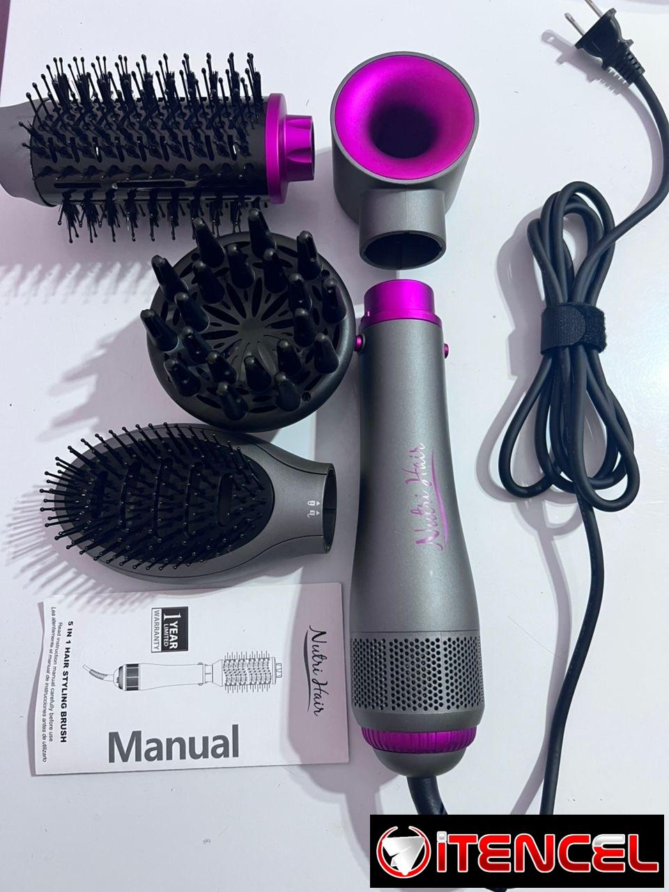 Ideal para el día de las madres ! Cepillo secador eléctrico multifuncional 5 en 1 – 110volt
