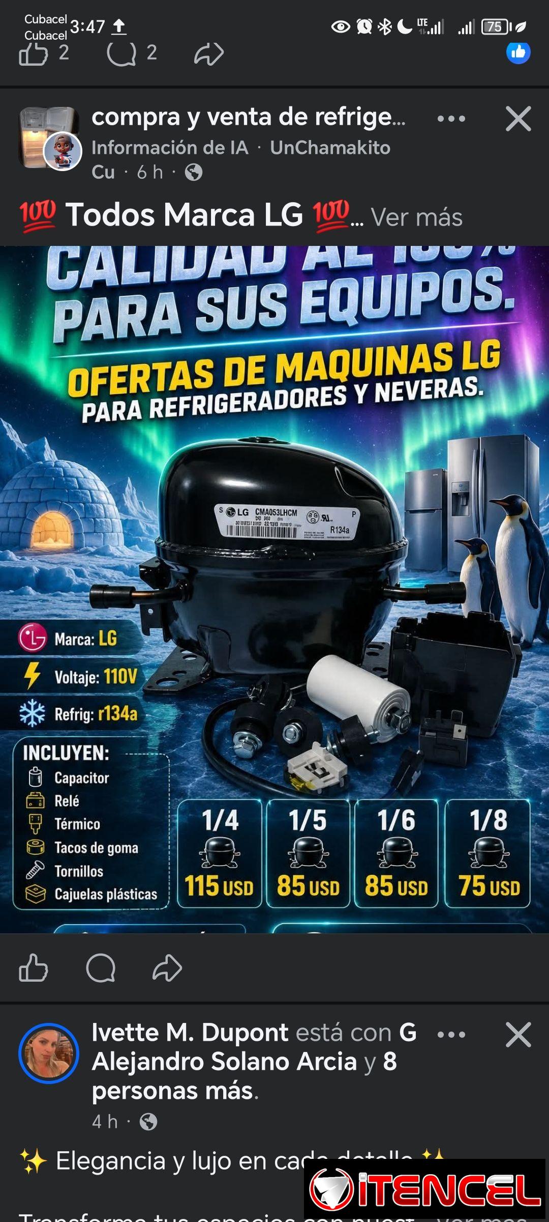 MAQUINAS DE REFRIGERACIÓN LG
