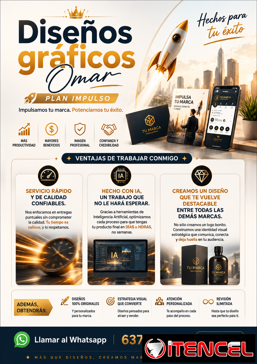 Diseño Gráfico para negocios. Creación de logos y marcas. Asesoria visual para escalar negocios.