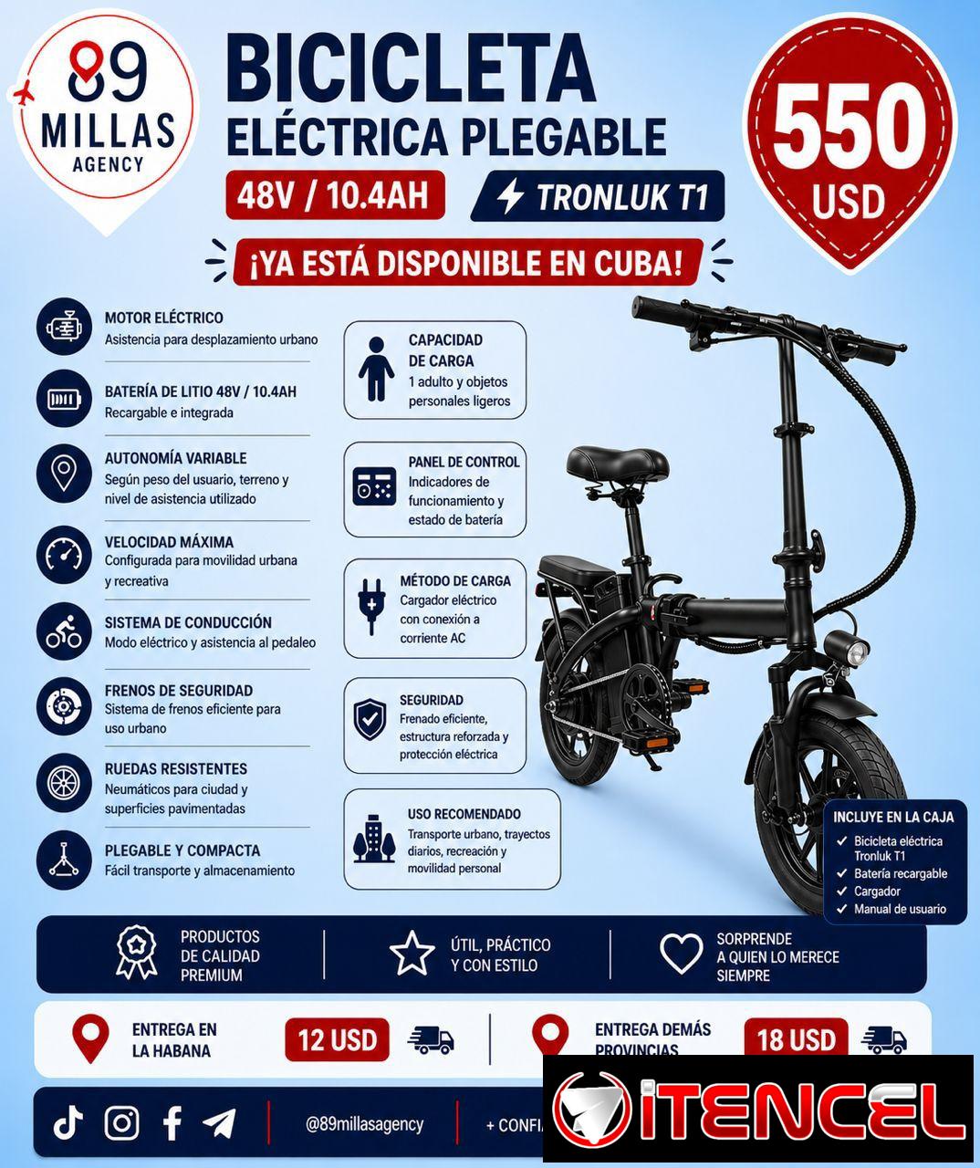 Bicicleta eléctrica plegable
