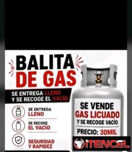 Venta de balitas de gas