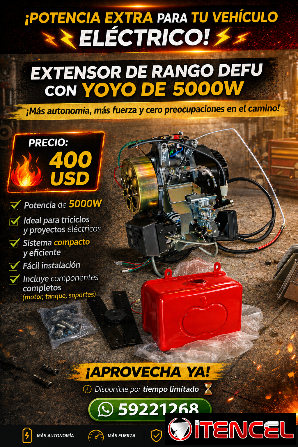 Extensor de rango 5000 w defu