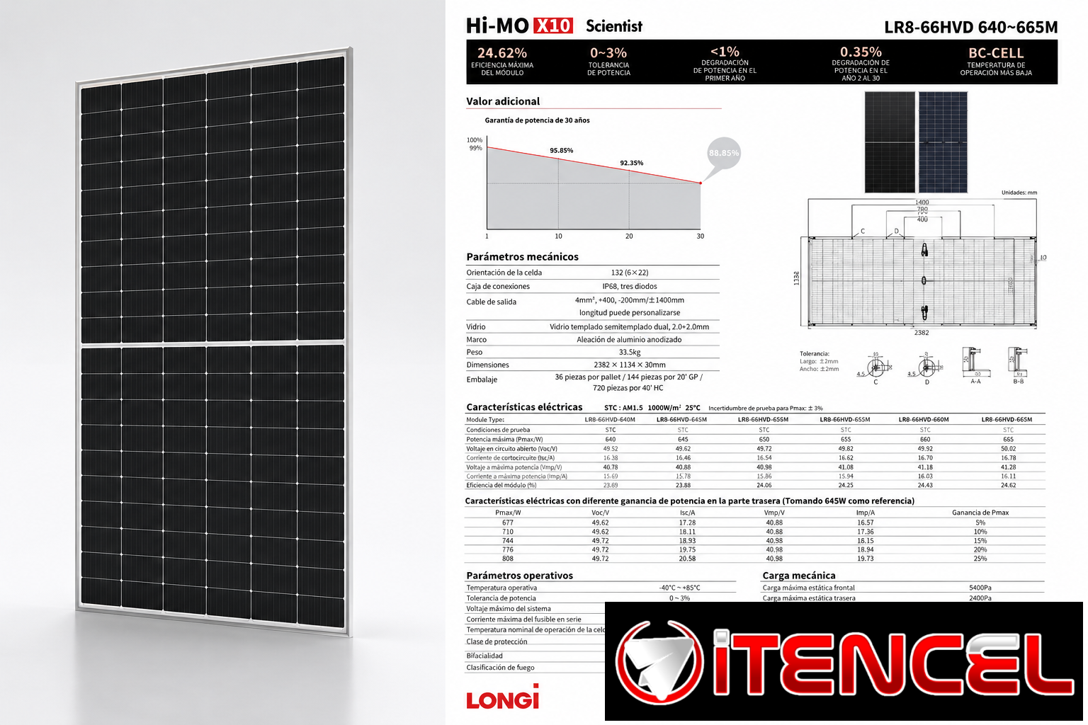 🚨 PANELES SOLARES BIFACIALES LONGI HI-MO 9 DE 655W 🚨