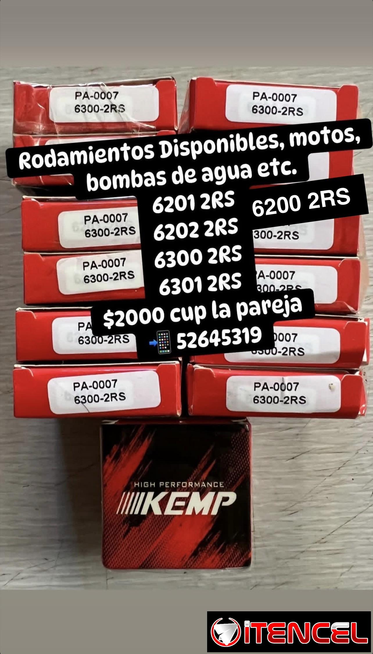 Rodamientos, Genuine, 6200 2RS, 6201 2RS, 6202 2RS, 6300 2RS y 6301 2RS