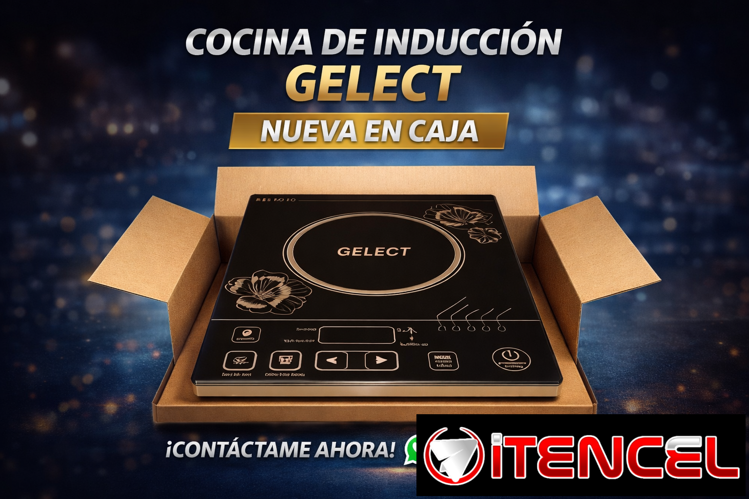 🔥 Cocina de Inducción GELECT – Nueva en Caja ✨ ¡Moderna, eficiente y lista para usar! 54266893 🔥 Cocina de Inducción GELECT –