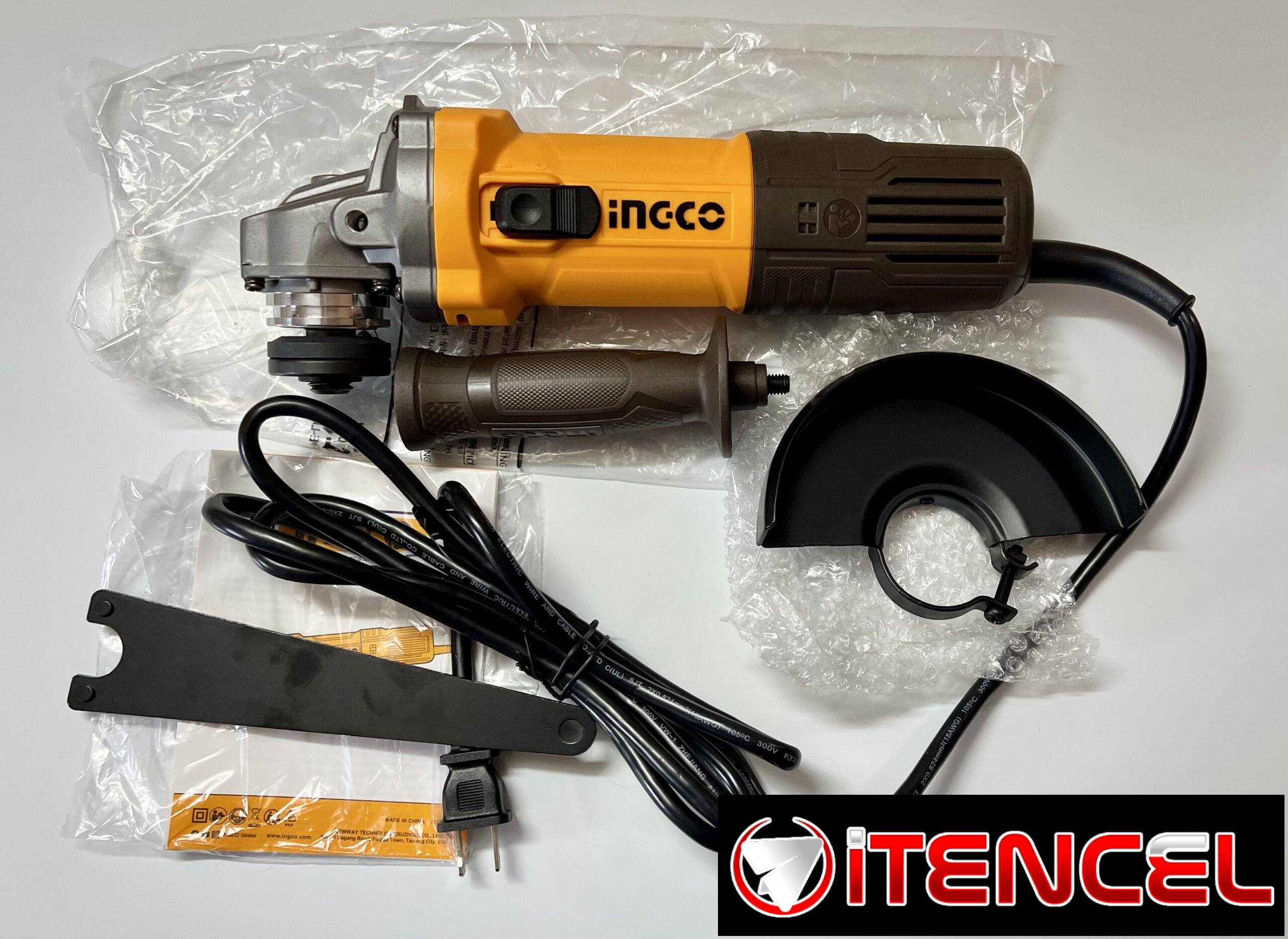 Amoladora angular INGCO 110 volt y 1100 watt para uso profesional