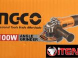 Amoladora angular INGCO 110 volt y 1100 watt para uso profesional