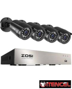 KIT de 4 camaras Zosi (sin disco duro) $230