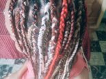 Mi clienta complacida trenzas africanas