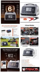 Cargador VEVOR 6v, 12v y 24v, 30A $115