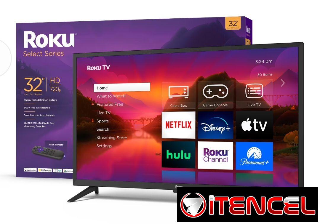 Tv de 32 pulgadas parado por pantalla