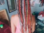 Mi clienta complacida trenzas africanas
