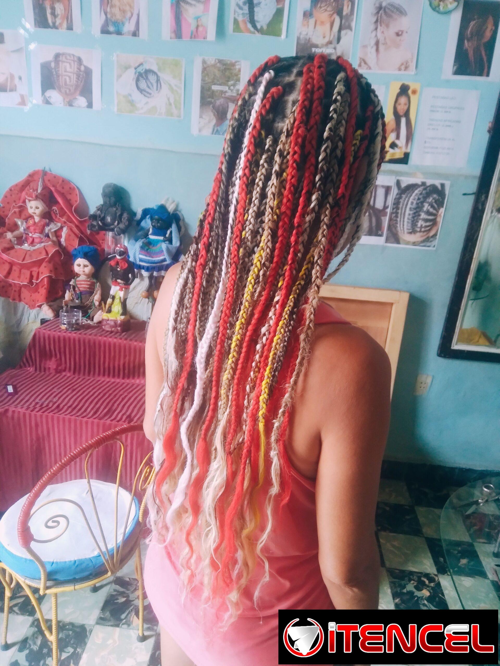 Mi clienta complacida trenzas africanas
