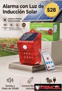 Alarmas con luz de inducción Solar !