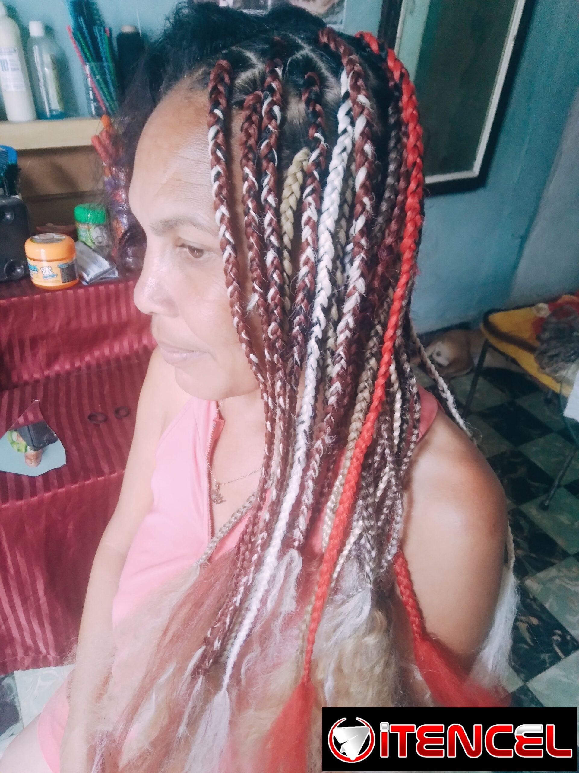 Mi clienta complacida trenzas africanas