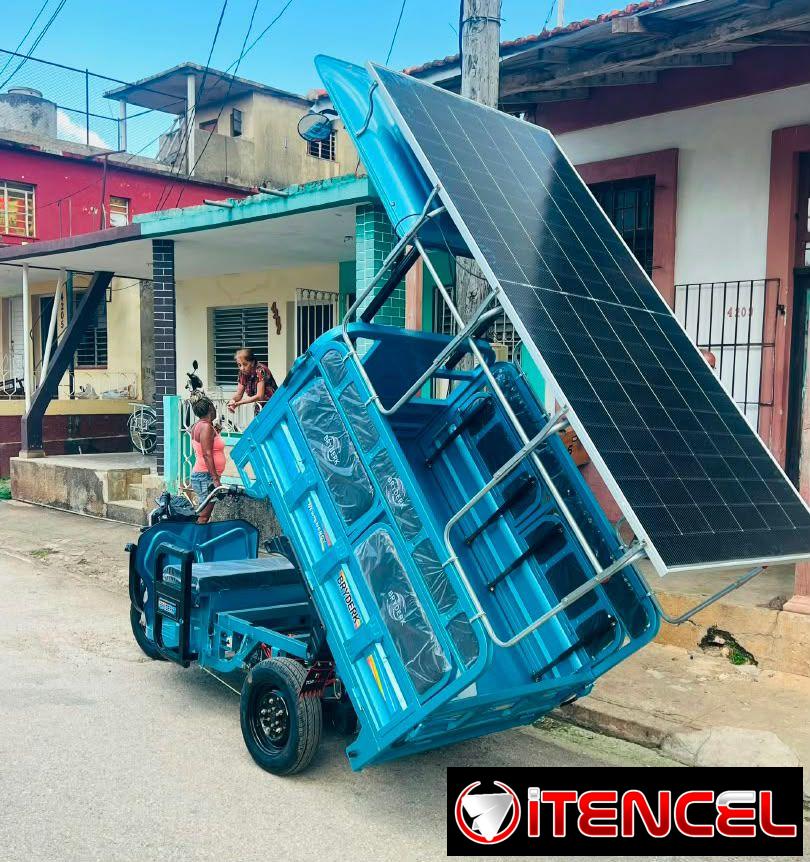 TRICICLO ELÉCTRICO BRYDERK-TOPMAQ CON PANEL SOLAR