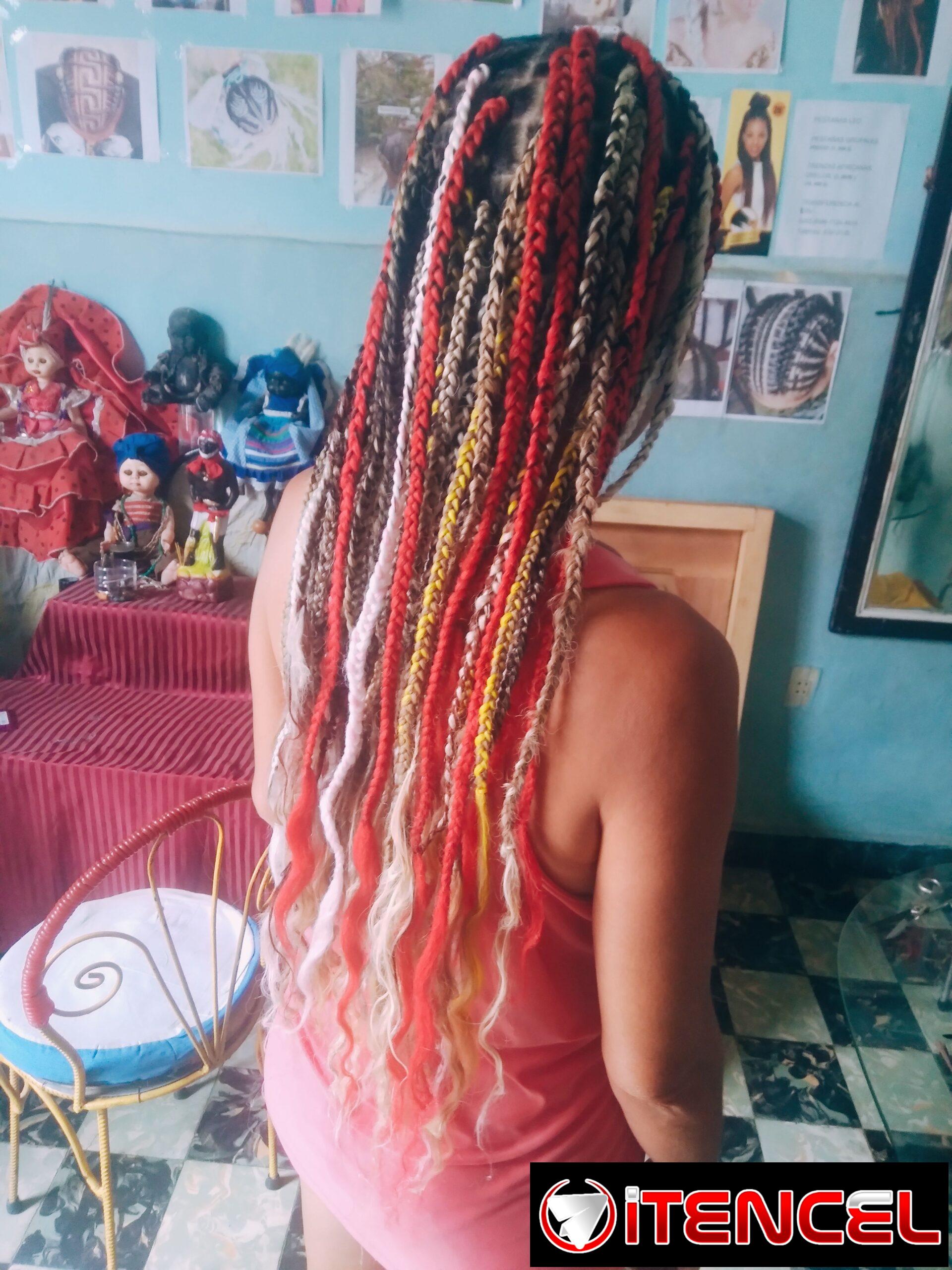 Mi clienta complacida trenzas africanas