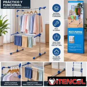 👕 Tendedero multifuncional plegable