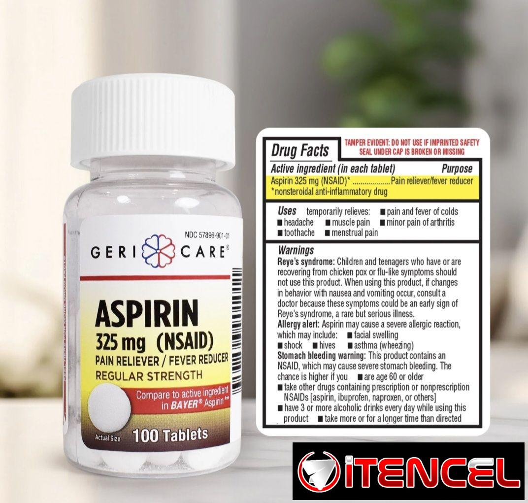 Aspirina 100 tabletas 325 mg