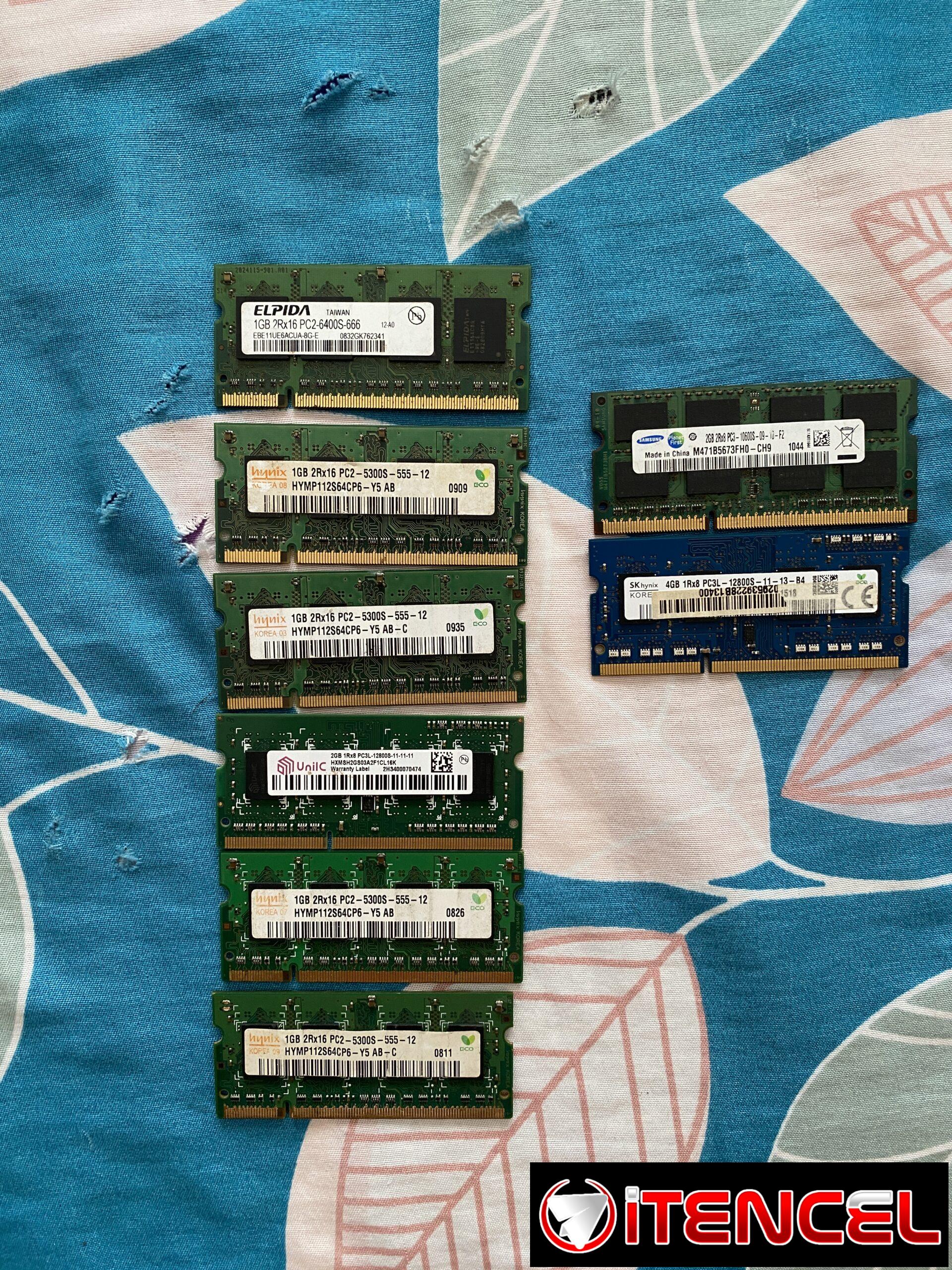 Memorias RAM (ddr2 1gb)(ddr3 2gb y 4gb)(ddr4 4gb)