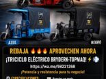 ¡TRICICLO ELÉCTRICO BRYDERK-TOPMAQ! ⚡🛺💨